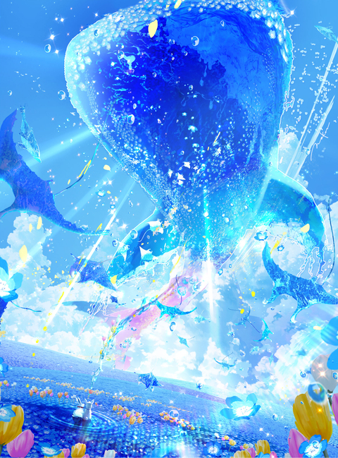 ネモフィラの海を泳ぐ青