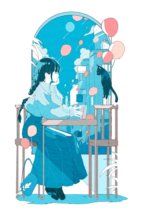 東京都幻想区風船街のとあるカフェ。