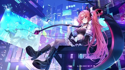 発光都市の少女