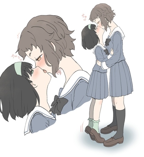 身長差百合💕