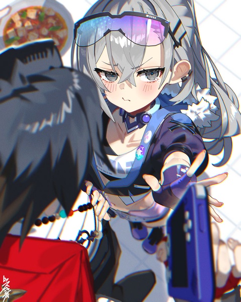 「飯を食え。銀狼