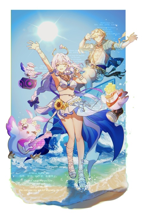 水着ロビンとアベンチュリン
