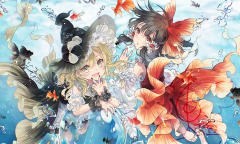 涼やか魔理沙と霊夢