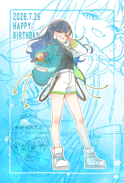 初心にかえって初期衣装を描いてみた㉒