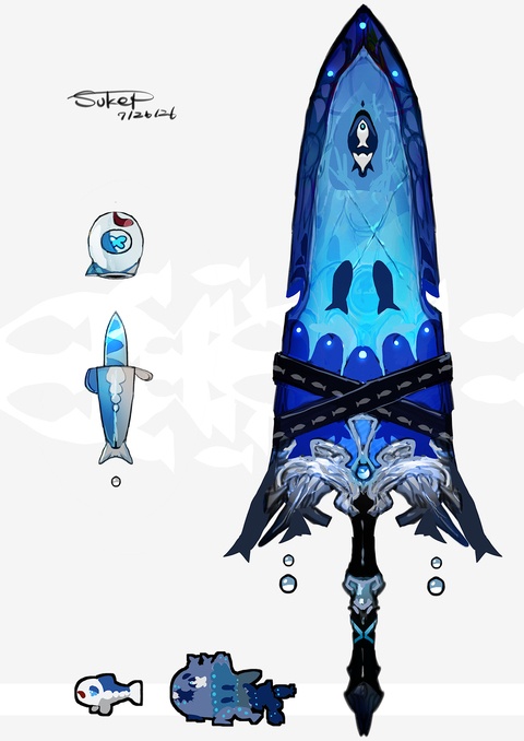 ヨワシモチーフの武器（ポケモン）