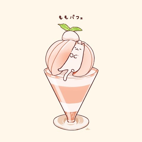 桃パフェ