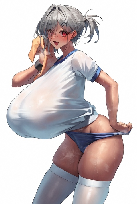 運動後の褐色ちゃん！！