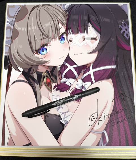 夏コミ🌙⚙コロンビーナ×サンドローネ色紙