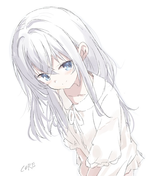 銀髪ワンピrkgk少女